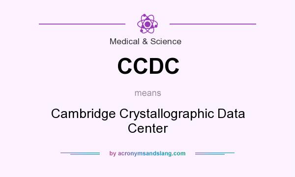 What does CCDC mean? It stands for Cambridge Crystallographic Data Center