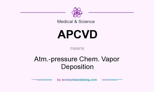 What does APCVD mean? It stands for Atm.-pressure Chem. Vapor Deposition
