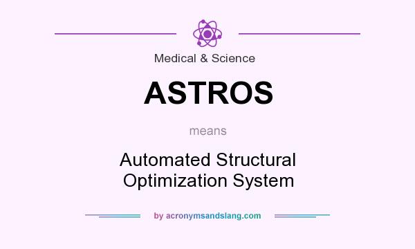 What does ASTROS mean? It stands for Automated Structural Optimization System
