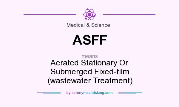 What does ASFF mean? It stands for Aerated Stationary Or Submerged Fixed-film (wastewater Treatment)