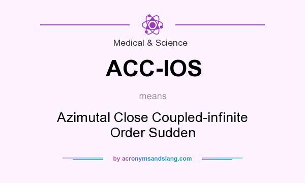 What does ACC-IOS mean? It stands for Azimutal Close Coupled-infinite Order Sudden