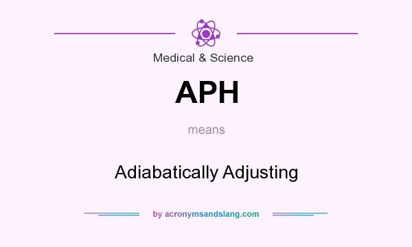 What does APH mean? It stands for Adiabatically Adjusting