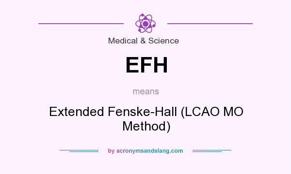 What does EFH mean? It stands for Extended Fenske-Hall (LCAO MO Method)