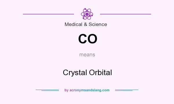 What does CO mean? It stands for Crystal Orbital
