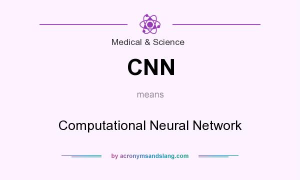 What does CNN mean? It stands for Computational Neural Network