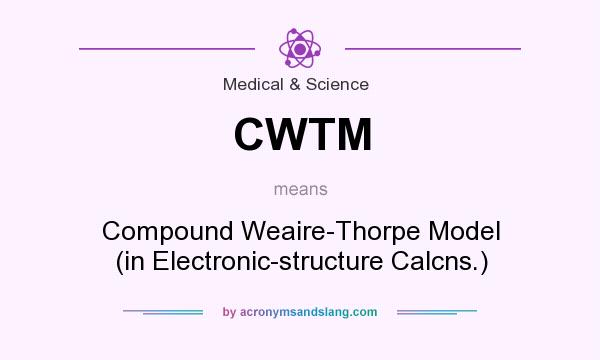 What does CWTM mean? It stands for Compound Weaire-Thorpe Model (in Electronic-structure Calcns.)