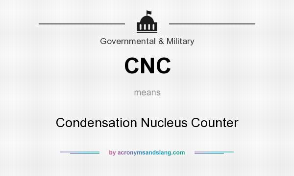 What does CNC mean? It stands for Condensation Nucleus Counter