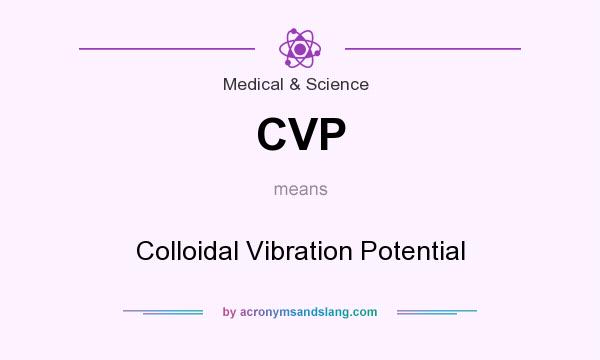 What does CVP mean? It stands for Colloidal Vibration Potential