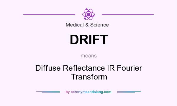 What does DRIFT mean? It stands for Diffuse Reflectance IR Fourier Transform
