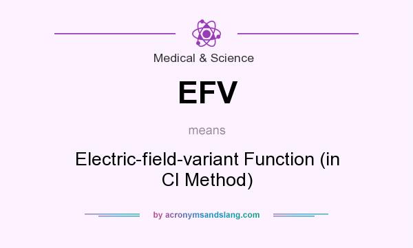 What does EFV mean? It stands for Electric-field-variant Function (in CI Method)