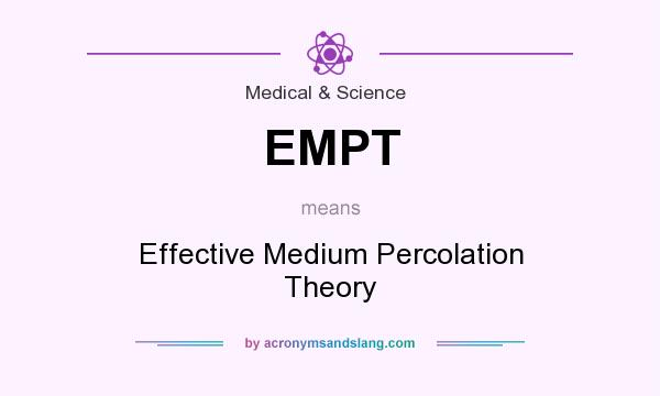 What does EMPT mean? It stands for Effective Medium Percolation Theory