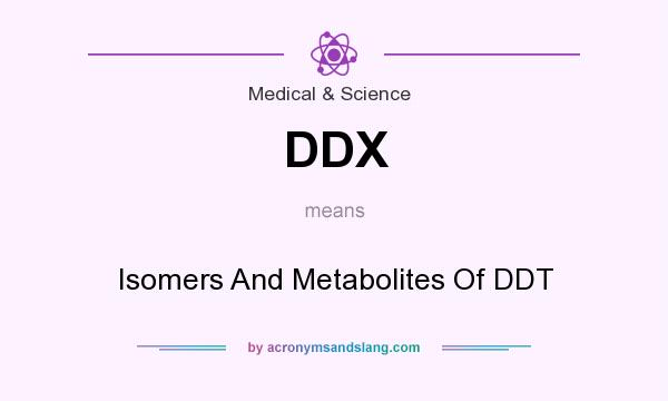 What does DDX mean? It stands for Isomers And Metabolites Of DDT