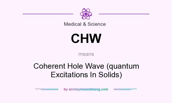 What does CHW mean? It stands for Coherent Hole Wave (quantum Excitations In Solids)