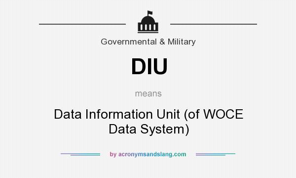 What does DIU mean? It stands for Data Information Unit (of WOCE Data System)