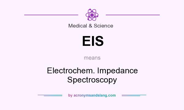 What does EIS mean? It stands for Electrochem. Impedance Spectroscopy