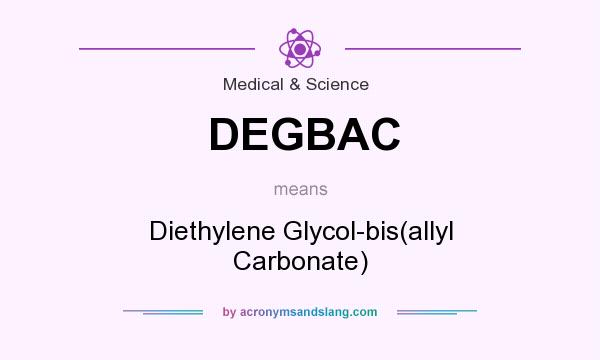 What does DEGBAC mean? It stands for Diethylene Glycol-bis(allyl Carbonate)