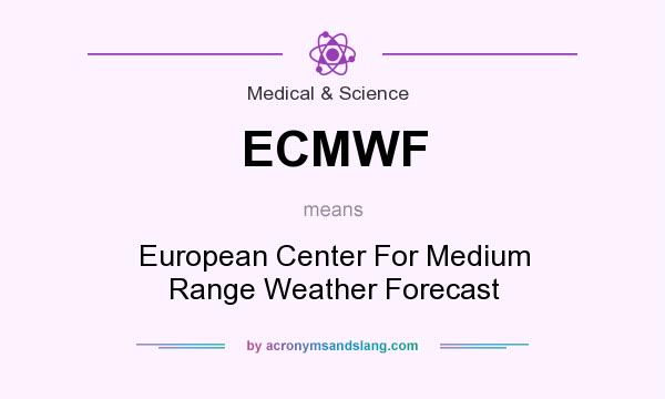 What does ECMWF mean? It stands for European Center For Medium Range Weather Forecast