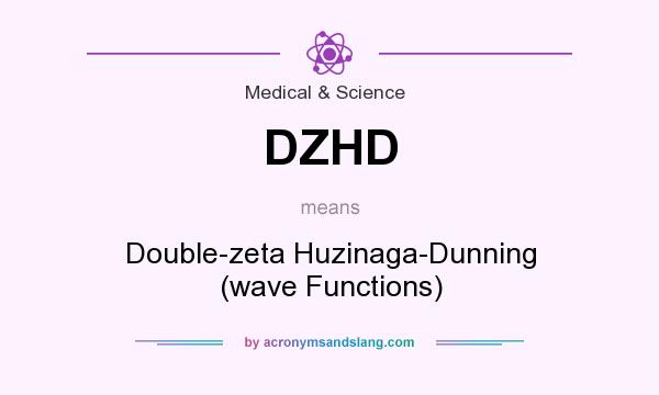 What does DZHD mean? It stands for Double-zeta Huzinaga-Dunning (wave Functions)