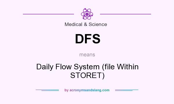 What does DFS mean? It stands for Daily Flow System (file Within STORET)