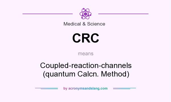 What does CRC mean? It stands for Coupled-reaction-channels (quantum Calcn. Method)