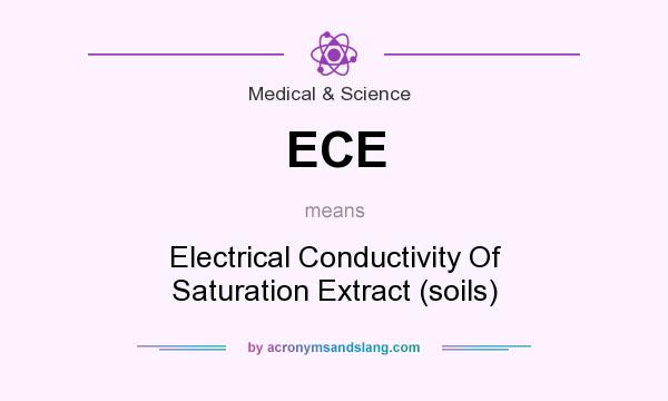 What does ECE mean? It stands for Electrical Conductivity Of Saturation Extract (soils)
