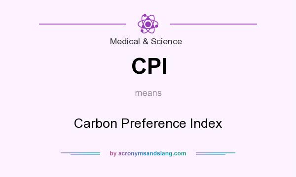 What does CPI mean? It stands for Carbon Preference Index