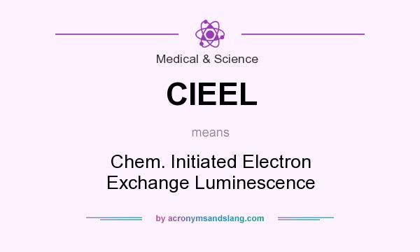 What does CIEEL mean? It stands for Chem. Initiated Electron Exchange Luminescence