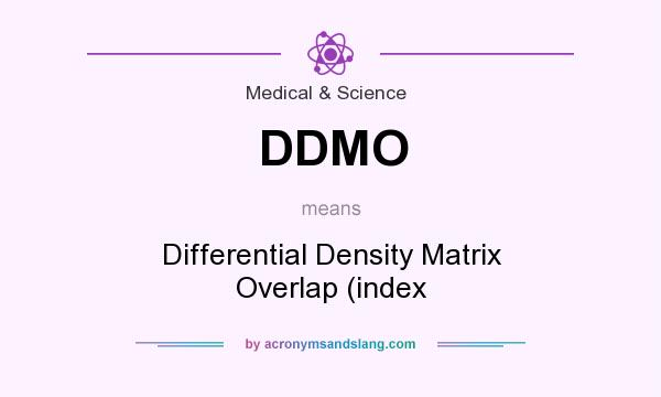 What does DDMO mean? It stands for Differential Density Matrix Overlap (index
