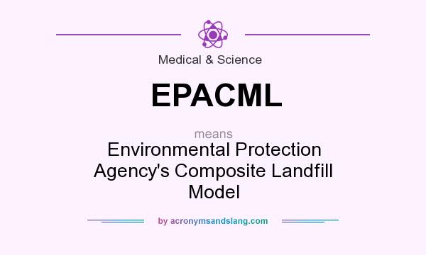 What does EPACML mean? It stands for Environmental Protection Agency`s Composite Landfill Model