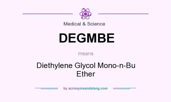 What does DEGMBE mean? It stands for Diethylene Glycol Mono-n-Bu Ether