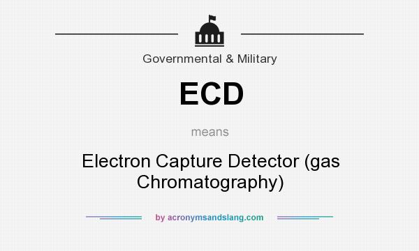 What does ECD mean? It stands for Electron Capture Detector (gas Chromatography)