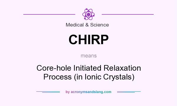 What does CHIRP mean? It stands for Core-hole Initiated Relaxation Process (in Ionic Crystals)
