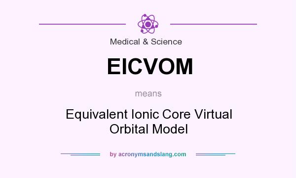What does EICVOM mean? It stands for Equivalent Ionic Core Virtual Orbital Model