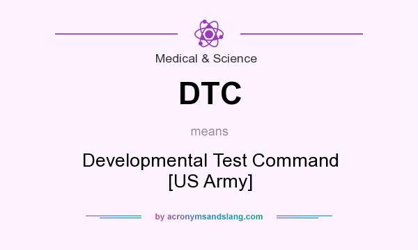 What does DTC mean? It stands for Developmental Test Command [US Army]