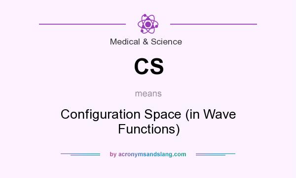 What does CS mean? It stands for Configuration Space (in Wave Functions)