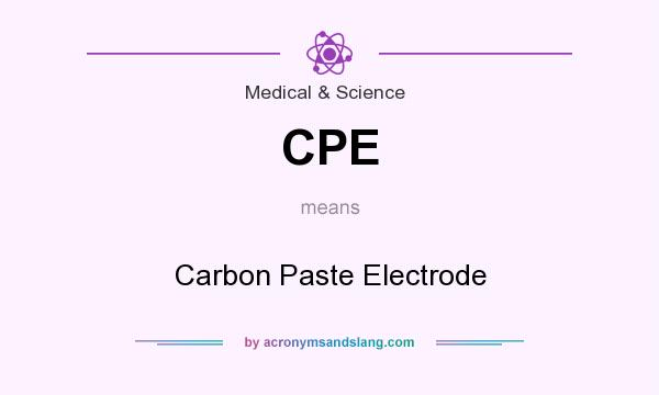 What does CPE mean? It stands for Carbon Paste Electrode