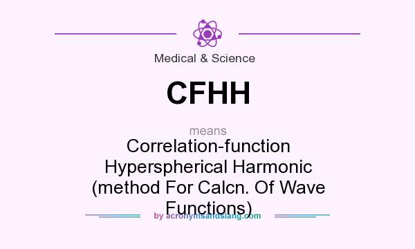What does CFHH mean? It stands for Correlation-function Hyperspherical Harmonic (method For Calcn. Of Wave Functions)
