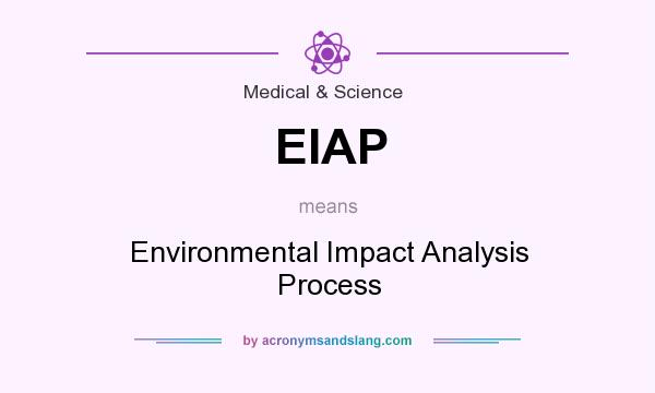 What does EIAP mean? It stands for Environmental Impact Analysis Process