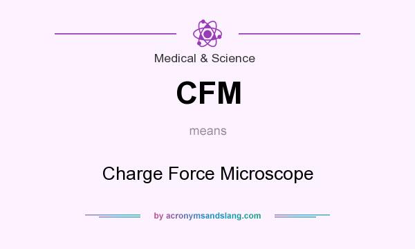 What does CFM mean? It stands for Charge Force Microscope