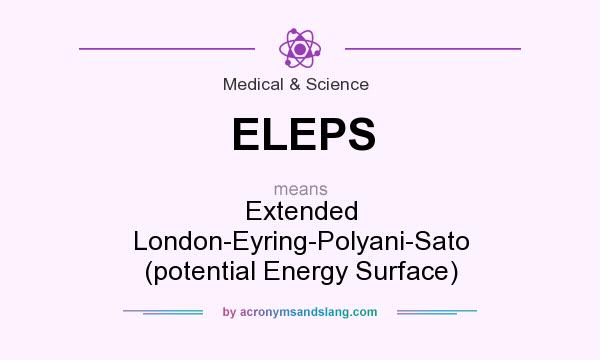 What does ELEPS mean? It stands for Extended London-Eyring-Polyani-Sato (potential Energy Surface)