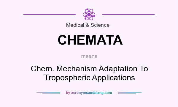 What does CHEMATA mean? It stands for Chem. Mechanism Adaptation To Tropospheric Applications
