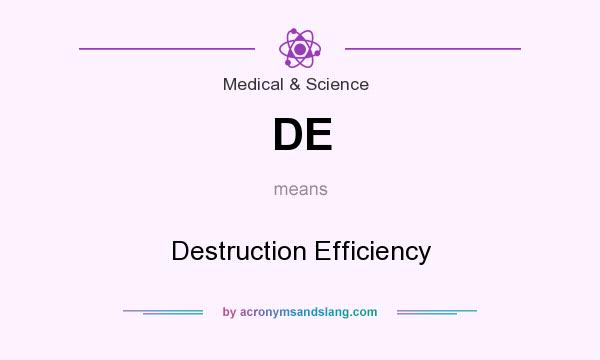 What does DE mean? It stands for Destruction Efficiency