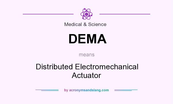What does DEMA mean? It stands for Distributed Electromechanical Actuator