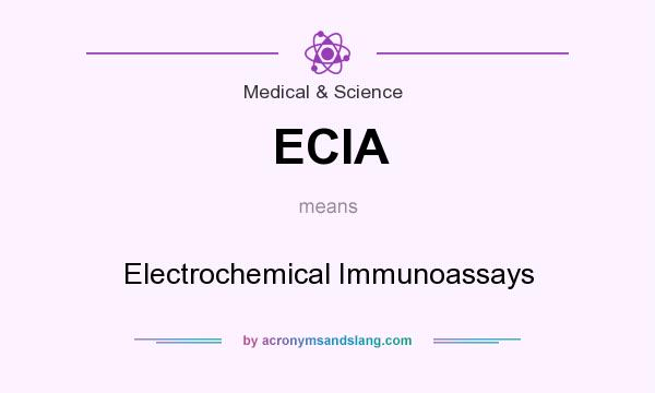 What does ECIA mean? It stands for Electrochemical Immunoassays