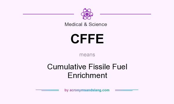 What does CFFE mean? It stands for Cumulative Fissile Fuel Enrichment