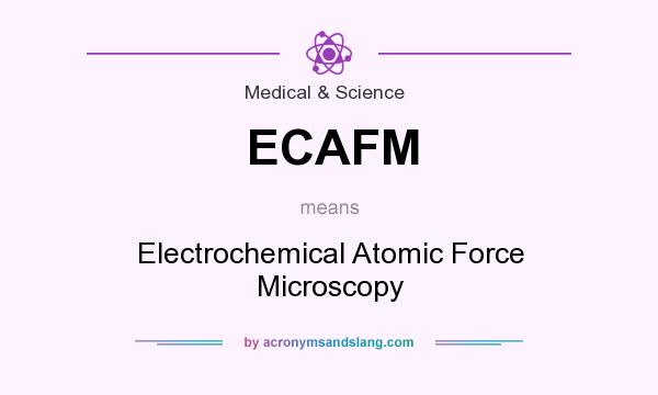 What does ECAFM mean? It stands for Electrochemical Atomic Force Microscopy