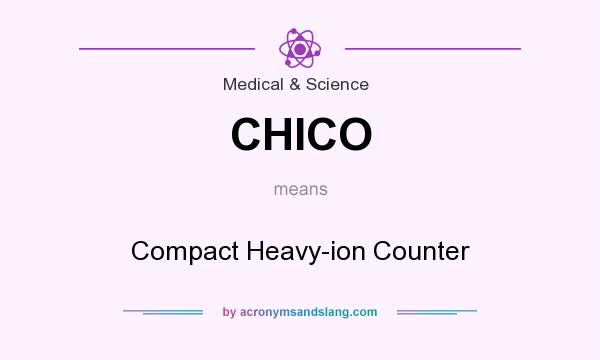 What does CHICO mean? It stands for Compact Heavy-ion Counter