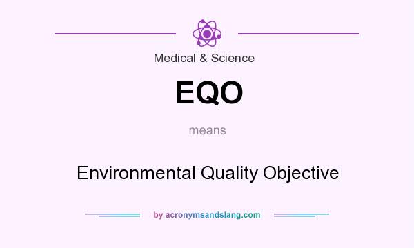 What does EQO mean? It stands for Environmental Quality Objective