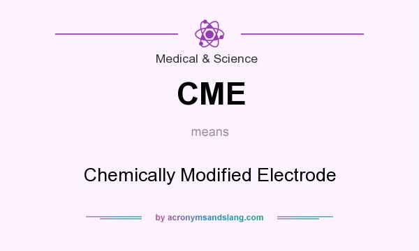 What does CME mean? It stands for Chemically Modified Electrode