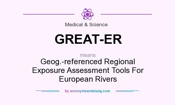What does GREAT-ER mean? It stands for Geog.-referenced Regional Exposure Assessment Tools For European Rivers